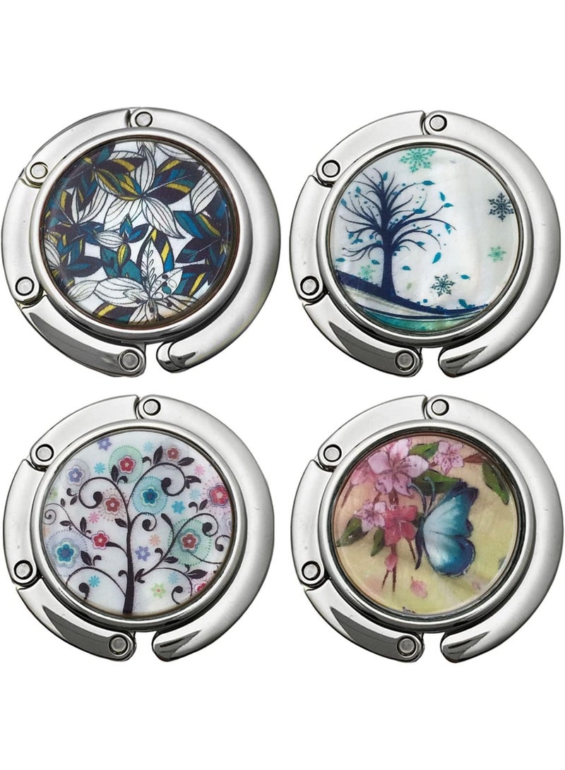 ChicAbode Purse Hooks, 4 Pack Women Bag Purse Hook Handbag Hanger, Mixed Set - Image 1
